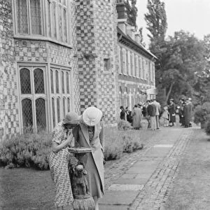 Members of the public in the grounds of Hall Place, Bexley, Kent