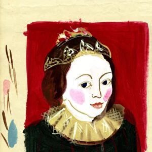 Michaela Gall - tudor portrait paintings Anne Hathaway