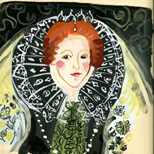 Michaela Gall - tudor portrait paintings Queen Elizabeth I