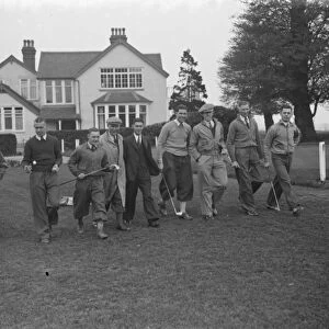 Millwall footballers enjoy a break from the pitch and relax on the Beckenham golf course