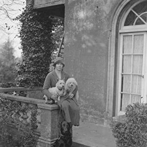 Miss Gladys Yule, daughter of Sir David and Lady Yule, photographed at home at Hamstead Park