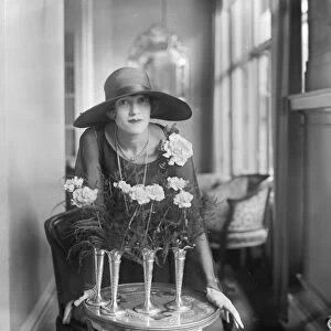 Miss Helen Menken, the well known American actress, photographed at the Savoy Hotel