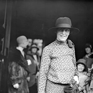 Miss June Williams, the prominent parachutist. 27 April 1929