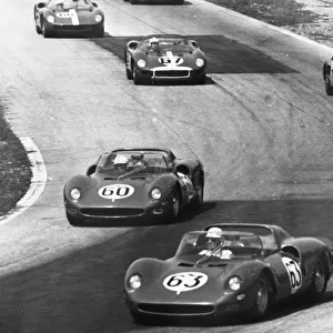 Monza Italy Pictured sweeping round a bend in the 1000 km International Motor Race