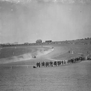 Motor cycling races at Brands Hatch. A general view of the track. 18 April 1938