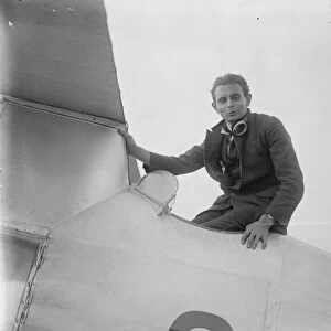 Mr Jimmie James, winner of this yeas aerial derby on the new Bamel Mars 1 16 July 1921