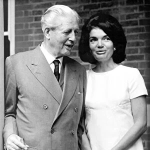 Mrs Jacqueline Kennedy with former British Prime Minister Harold Macmillan when she