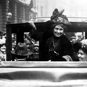 Mrs Pankhurst 1858-1928 with Mrs Michael Foot, 1912