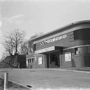 New railway station at St Marys Cray, Kent. 1937
