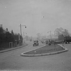 New road island at Kemnal, Sidcup, Kent. 1938