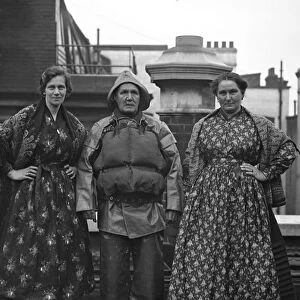 Newbiggin lifeboat heroines decorated at the National Lifeboat Headquarters. Mrs Dent