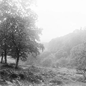 Okehampton castle in West Devon 1926