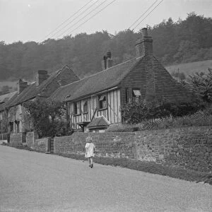 Old cottages in Wrotham, Kent. 1938