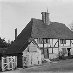 Old timber cottage in Cowden, Kent. It is the home of H Turner a local builder