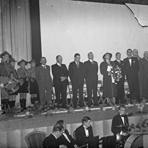 Opening of the Wardona Cinema in Swanscombe, Kent. Mrs Jannie Adamson, the
