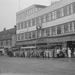 Outting at the Hinds department store on the High Street in Eltham, London 17 June 1937