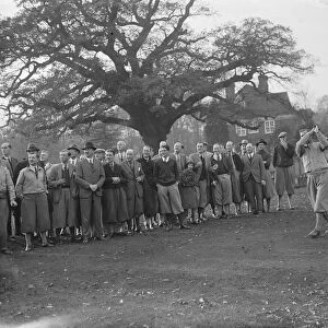 Oxford versus Cambridge golf beat at Sidcup. 1936