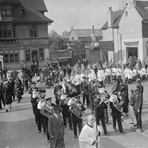 Palm Sunday procession at Orpington, Kent. 1935