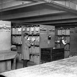The Parcel Despatch Department at Harrods department store, London. 16 June 1925