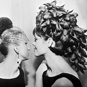 Paris Milliner Madame Paulette presents these two lovely creations for evening
