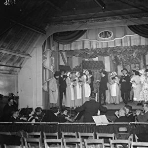 Petts Wood Operatic Society performing on stage. 1936