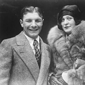 Phil Rosenberg. Posed with fiancee. 1927
