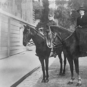 The plight of the Greek Royals King George of Greece out riding with his sister