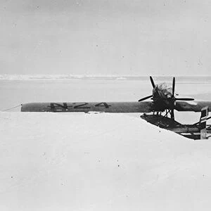 The polar flight The N 24 in the ice that closed round in on it on landing 6 July 1925