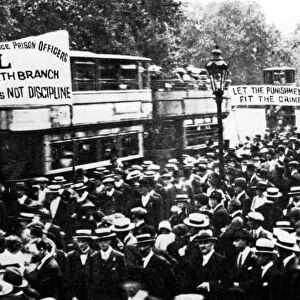 Police Strike 1919 The Lambeth contingent marching to take part in the Trafalgar