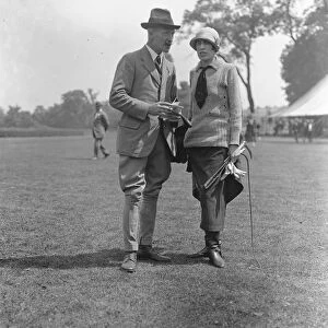 Polo Pony and Horse show at Ranelagh General Vaughan and Mrs Tilney 1925