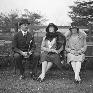 Polo at Ranelagh. Prince Lotfallah, Lady Deterding and Mrs K White. 2 May 1928