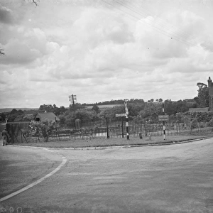 The pond roundabout in Otford. 1938