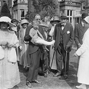 Prince Henry lays foundation stone of nurses home at Brockley Hill. 23 June 1923
