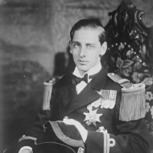 Prince Nicholas of Romania photographed at the Romania legation, Washington. 30