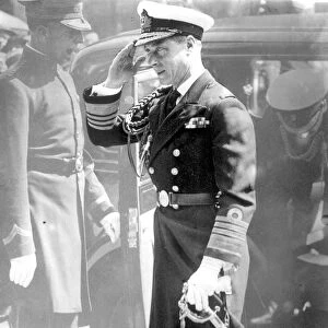 The Prince of Wales Edward VIII arriving for the Royal Tournament at Olympia 9th May 1935