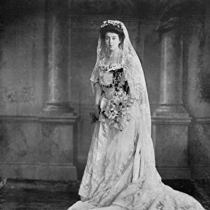 Princess Gustavus Adolphus of Sweden on her wedding day. The new member of the House