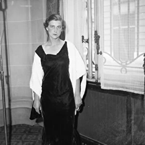 Princess Marina tries on a trousseau gown 14 September 1934