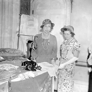 The princess royal (left) was a stall holder at the exibition and sale of officers