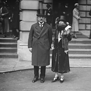 Private view day at the Royal Academy. Sir Alfred and Lady Mond. 30 April 1926
