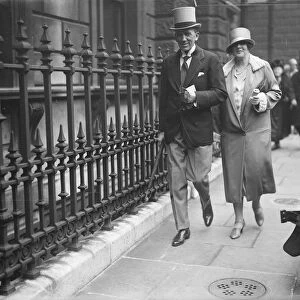 Private view day at the Royal Academy. Sir Gerald and Lady du Maurier. 30 April 1926