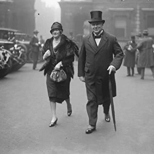 Private view day at the Royal Academy. Sir Hamar and Lady Greenwood. 30 April 1926
