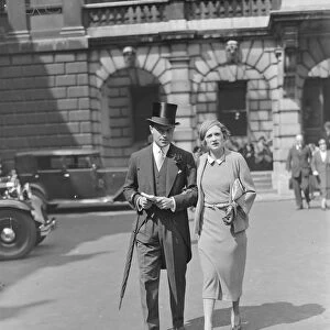 Private View Day at the Royal Academy Sir Neville and Lady Pearson 1933