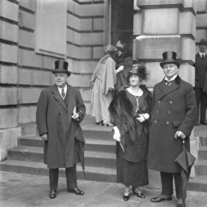 Private view at the Royal Academy. Sir Hamar and Lady Greenwood. 2 May 1924