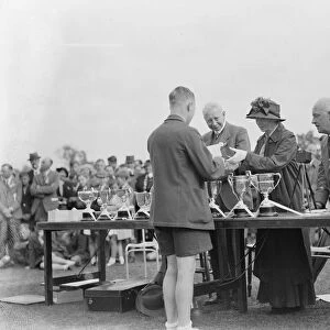 Prize giving at Sidcup County School in Kent. 1939