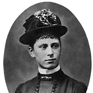 Queen Mary pictured age 20 in 1887