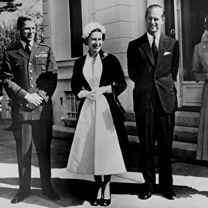 The Queen Visits General Norstad HM The Queen and Prince Philip continuing their