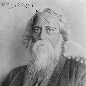 Rabindranath Tagore, Indias most famous poet. 6 February 1925