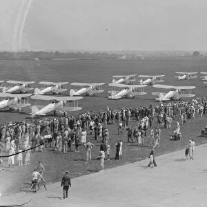 RAF Empire air day, Biggin Hill, gloster gauntlets of 32 and 79 squadron on the