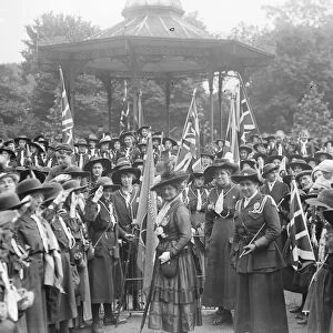 Rally of London Girl Guides in Battersea Park Miss Agnes Baden Powell