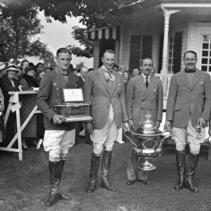 Ranelagh farm polo club. Kings Coronation Cup Final Left to right -; Sir Ian Walker